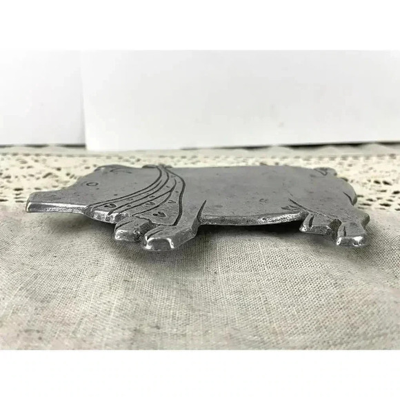 VTG Pewter Pig Trivet and Wall Decor Kitchen - Picture 12 of 14